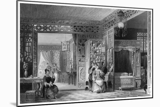 Boudoir and Bed Chamber of a Lady of Rank, China, 19th Century-W Floyd-Mounted Giclee Print