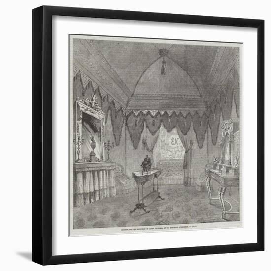 Boudoir for the Reception of Queen Victoria, at the Universal Exhibition, at Paris-null-Framed Giclee Print