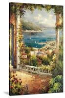 Bougainvillea Archway-Peter Bell-Stretched Canvas