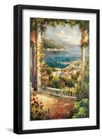 Bougainvillea Archway-Peter Bell-Framed Art Print