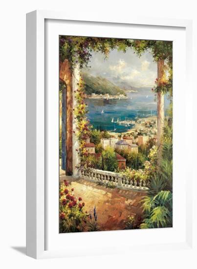 Bougainvillea Archway-Peter Bell-Framed Art Print