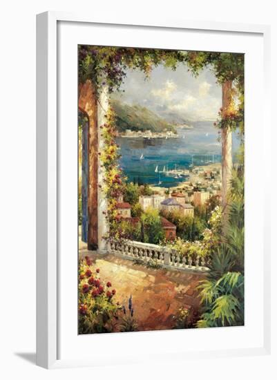 Bougainvillea Archway-Peter Bell-Framed Art Print