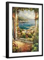 Bougainvillea Archway-Peter Bell-Framed Art Print