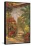 Bougainvillea Entry-Enrique Bolo-Framed Stretched Canvas