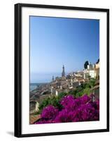 Bougainvillea in Flower, Menton, Alpes-Maritimtes, Cote d'Azur, Provence, French Riviera, France-Ruth Tomlinson-Framed Photographic Print