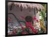 Bougenvilla Blooms Underneath a Thatch Roof, Puerto Vallarta, Mexico-Merrill Images-Framed Photographic Print