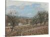 Bougival, 1876-Alfred Sisley-Stretched Canvas