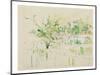 Bougival, 1884 (W/C & Pencil on Paper)-Berthe Morisot-Mounted Giclee Print