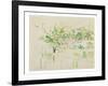 Bougival, 1884 (W/C & Pencil on Paper)-Berthe Morisot-Framed Giclee Print