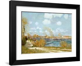 Bougival-Alfred Sisley-Framed Art Print