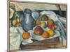 Bouilloire Et Fruits, 1888-90 (Oil on Canvas)-Paul Cezanne-Mounted Giclee Print