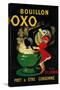 Bouillon OXO Vintage Poseter - Europe-Lantern Press-Stretched Canvas