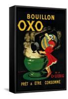 Bouillon OXO Vintage Poseter - Europe-Lantern Press-Framed Stretched Canvas