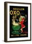 Bouillon OXO Vintage Poseter - Europe-Lantern Press-Framed Art Print