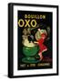 Bouillon OXO Vintage Poseter - Europe-Lantern Press-Framed Art Print