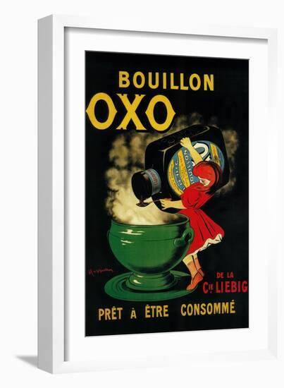 Bouillon OXO Vintage Poseter - Europe-Lantern Press-Framed Art Print