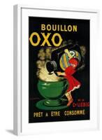 Bouillon OXO Vintage Poseter - Europe-Lantern Press-Framed Art Print