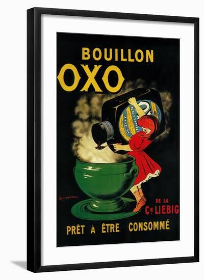 Bouillon OXO Vintage Poseter - Europe-Lantern Press-Framed Art Print