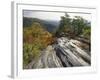 Boulder and Autumn Colors, Pine Mountain State Park, Kentucky, USA-Adam Jones-Framed Photographic Print