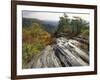 Boulder and Autumn Colors, Pine Mountain State Park, Kentucky, USA-Adam Jones-Framed Photographic Print