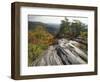 Boulder and Autumn Colors, Pine Mountain State Park, Kentucky, USA-Adam Jones-Framed Photographic Print