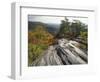 Boulder and Autumn Colors, Pine Mountain State Park, Kentucky, USA-Adam Jones-Framed Photographic Print