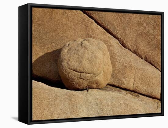 Boulder and Cracks, Joshua Tree National Park, California, United States of America, North America-James Hager-Framed Stretched Canvas