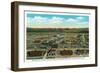 Boulder City, Nevada, Panoramic View of the Town for the Hoover Dam Workers-Lantern Press-Framed Art Print