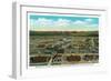 Boulder City, Nevada, Panoramic View of the Town for the Hoover Dam Workers-Lantern Press-Framed Art Print