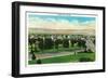Boulder City, Nevada, Panoramic View of the Town-Lantern Press-Framed Art Print