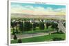 Boulder City, Nevada, Panoramic View of the Town-Lantern Press-Stretched Canvas