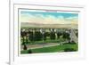 Boulder City, Nevada, Panoramic View of the Town-Lantern Press-Framed Premium Giclee Print