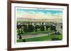 Boulder City, Nevada, Panoramic View of the Town-Lantern Press-Framed Premium Giclee Print