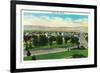 Boulder City, Nevada, Panoramic View of the Town-Lantern Press-Framed Premium Giclee Print