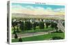 Boulder City, Nevada, Panoramic View of the Town-Lantern Press-Stretched Canvas