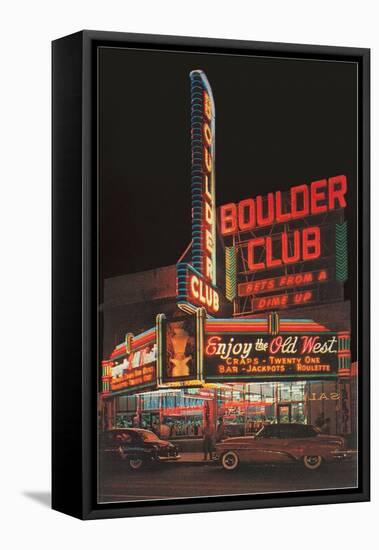 Boulder Club, Nevada-null-Framed Stretched Canvas