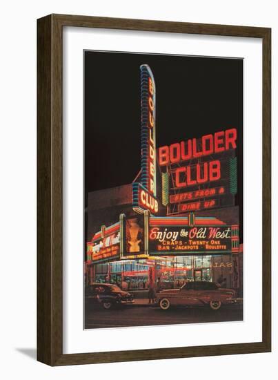 Boulder Club, Nevada-null-Framed Art Print