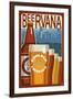 Boulder, Colorado - Beervana Vintage Sign-Lantern Press-Framed Art Print