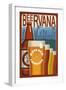 Boulder, Colorado - Beervana Vintage Sign-Lantern Press-Framed Art Print