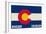 Boulder, Colorado - Colorado State Flag-Lantern Press-Framed Art Print