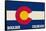 Boulder, Colorado - Colorado State Flag-Lantern Press-Framed Stretched Canvas