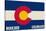 Boulder, Colorado - Colorado State Flag-Lantern Press-Stretched Canvas