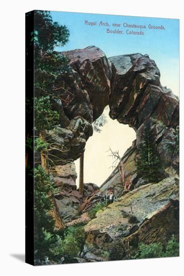 Boulder, Colorado - Royal Arch Near Chautauqua Grounds View-Lantern Press-Stretched Canvas