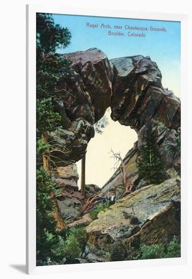 Boulder, Colorado - Royal Arch Near Chautauqua Grounds View-Lantern Press-Framed Art Print