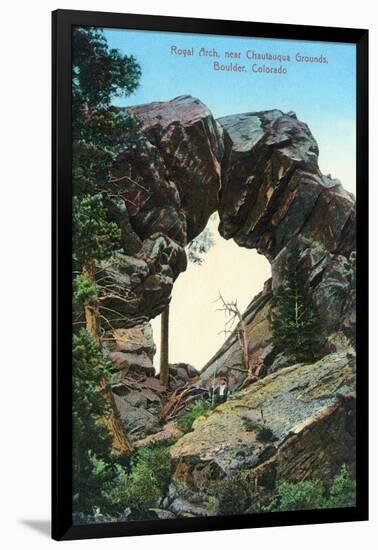 Boulder, Colorado - Royal Arch Near Chautauqua Grounds View-Lantern Press-Framed Art Print