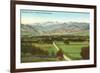 Boulder, Colorado, Valley and Mountains-null-Framed Premium Giclee Print