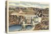 Boulder Dam and Arizona Spillway-null-Stretched Canvas