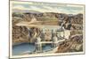 Boulder Dam and Arizona Spillway-null-Mounted Art Print