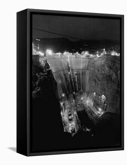 Boulder Dam under Construction-Gabriel Moulin-Framed Stretched Canvas