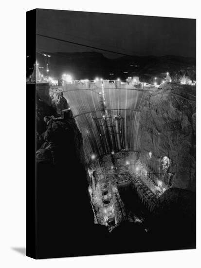 Boulder Dam under Construction-Gabriel Moulin-Stretched Canvas